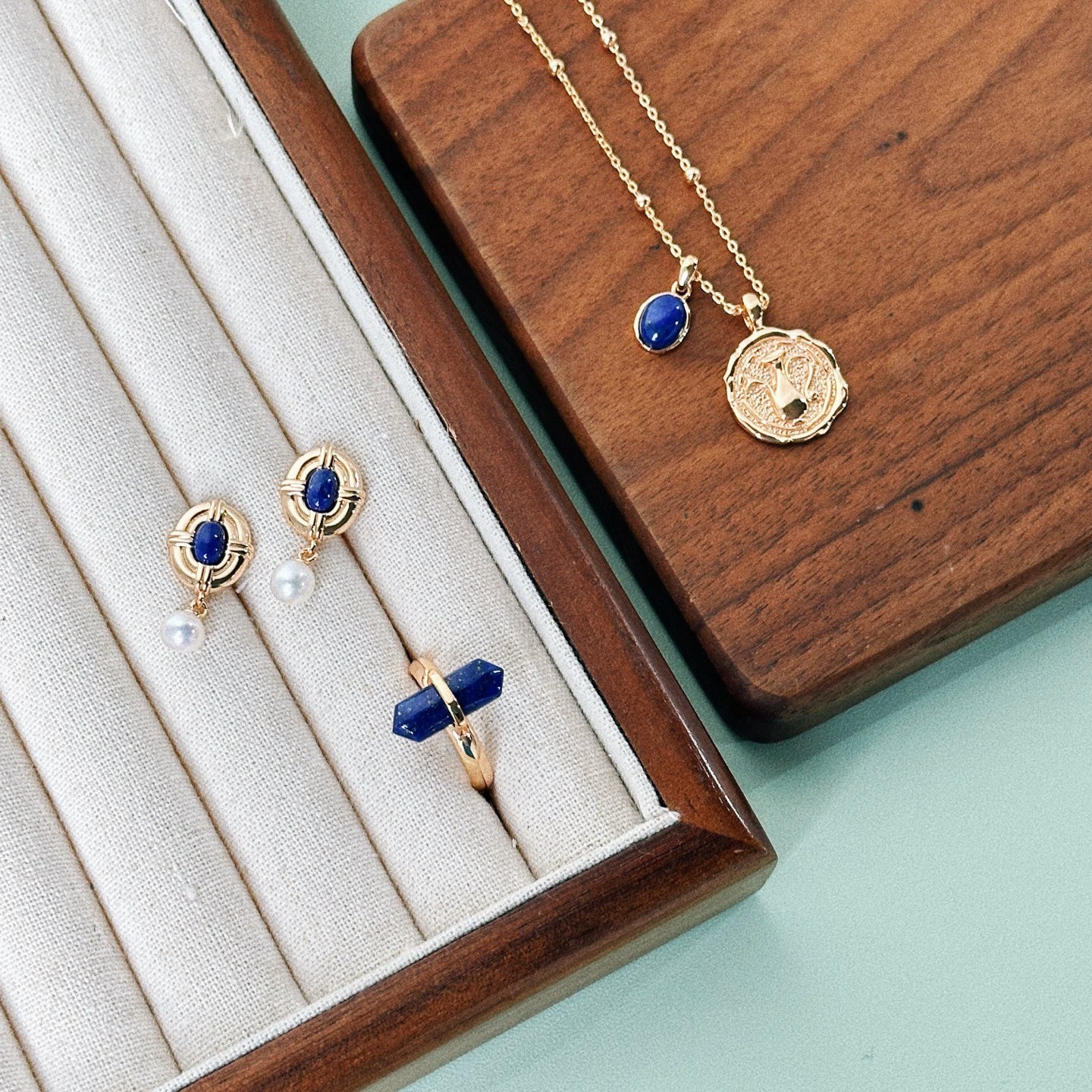 Elysian Jewelry 18k gold-plated zen inspired jewelry set